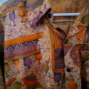 Thai silk shirt Size L